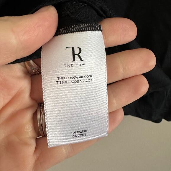 The Row Roger Tank in Black Size Large Italian Viscose Made in USA New - Picture 6 of 7